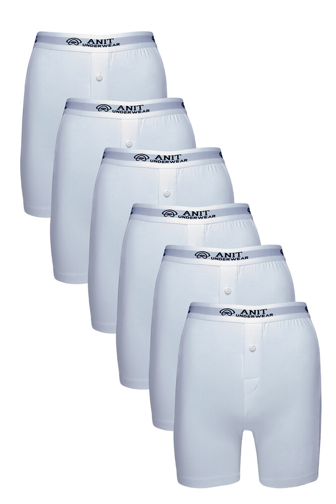 Anıt 1114 Likralı  Uzun Paça 6'Lıboxer Beyaz - 1
