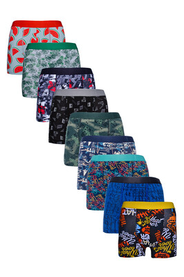 Berrak 4480 9Lu  Erkek Boxer Çok Renkli
