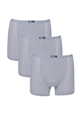 Berrak 4488 3'Lü  Erkek Boxer Gri