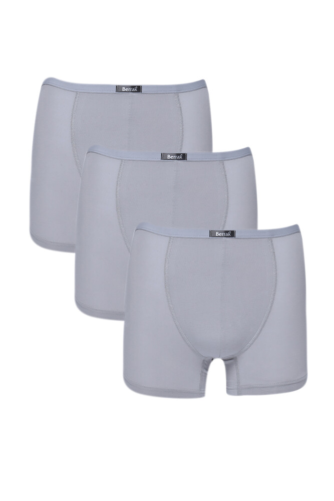 Berrak 4488 3'Lü  Erkek Boxer Gri - 1