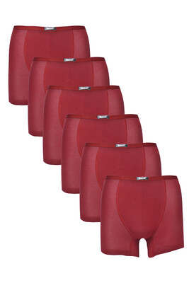 Berrak 4488 6'Lı  Erkek Boxer Bordo