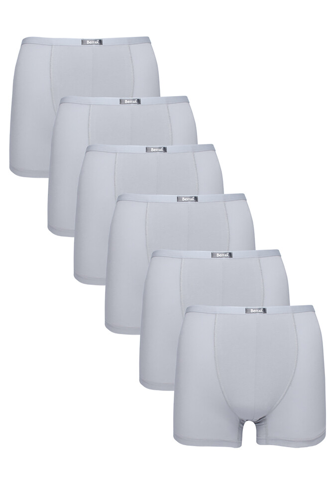 Berrak 4488 6'Lı  Erkek Boxer Gri - 1