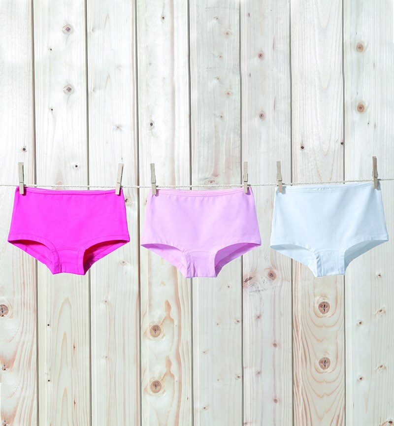 Blackspade Kız Çocuk Boxer 3'lü Paket 1295 - Fuşya Pembe Beyaz - 1