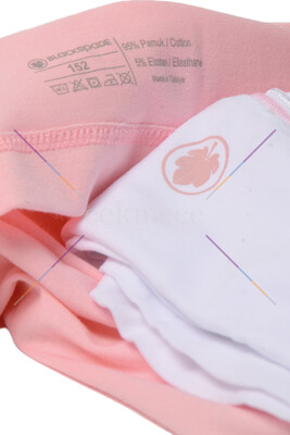 Blackspade Kız Çocuk Atlet 2'li Paket 1296 - Pembe Beyaz - 3