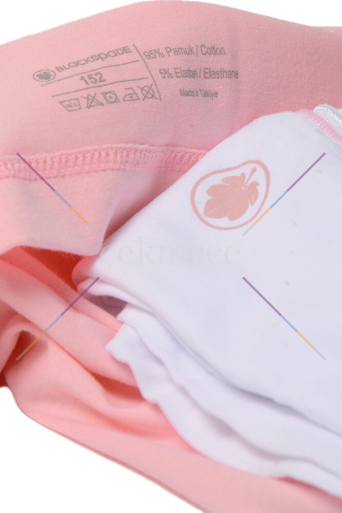 Blackspade Kız Çocuk Atlet 2'li Paket 1296 - Pembe Beyaz - 3
