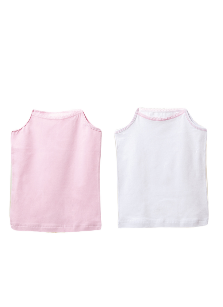 Blackspade Kız Çocuk Atlet 2'li Paket 1296 - Pembe Beyaz - 2