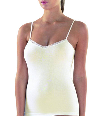 Blackspade Kadın İnce Askılı Atlet Comfort Elegance 1365 - Krem