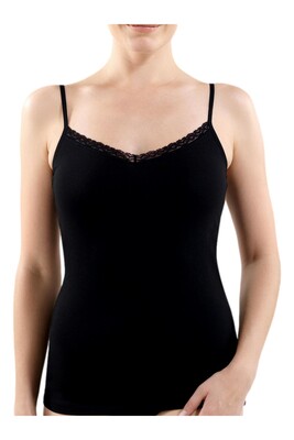 Blackspade Kadın İnce Askılı Atlet Comfort Elegance 1365 - Siyah - 4