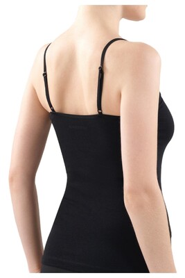 Blackspade Kadın İnce Askılı Atlet Essential 1951 - Siyah - 2