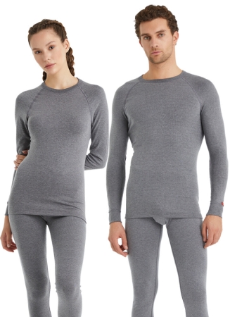 Blackspade Unisex Termal Tişört 2. Seviye 9259 - Gri Melanj - 1
