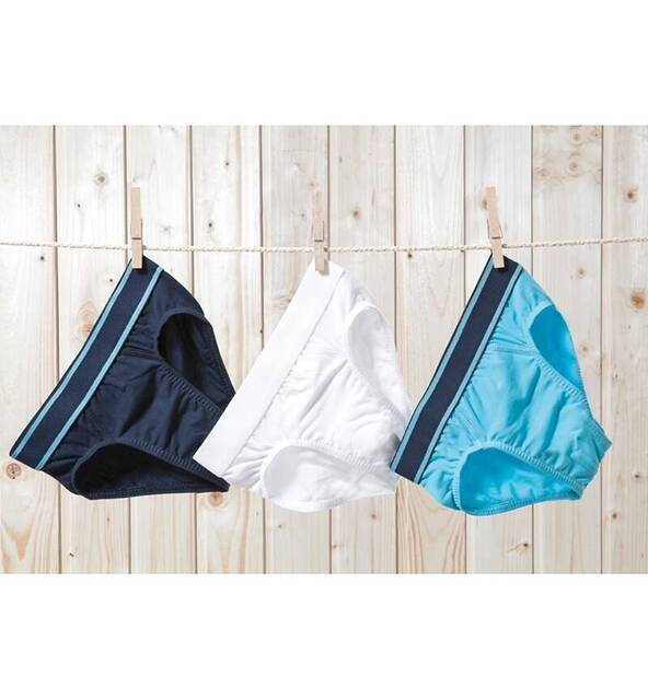 Blackspade Erkek Çocuk Külot 3'lü Paket 9394 - Lacivert Aqua Beyaz - 1
