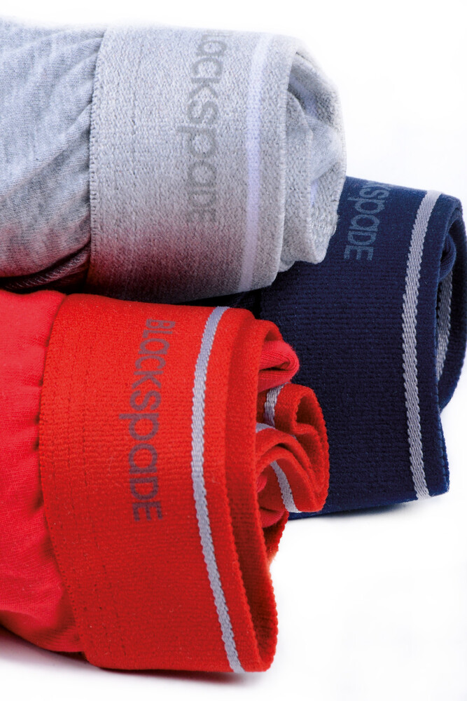Blackspade Erkek Boxer - Shorty 3'lü Paket Tender Cotton 9670 - Siyah Antra Melanj Antrasit - 2