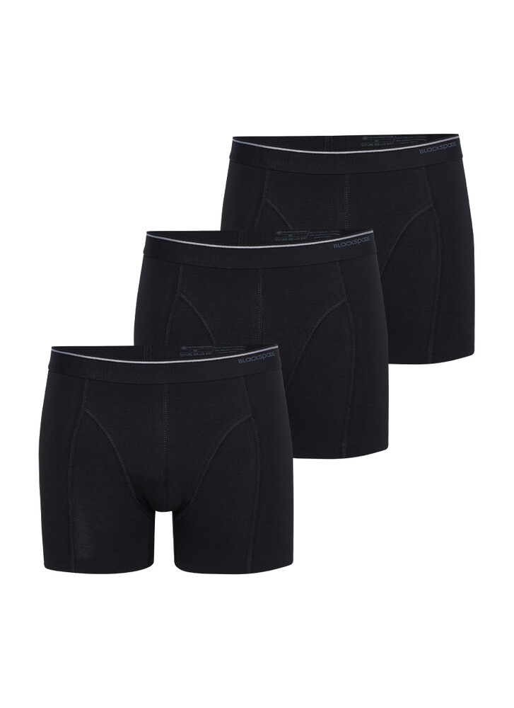 Blackspade Erkek Boxer 3'lü Paket Tender Cotton 9673 - Siyah - 1