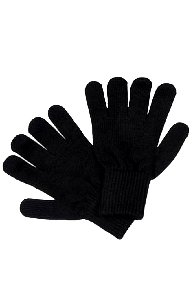 Çekmece 5 Parça Örme Bere Eldiven ve Çorap Set Siyah - 3