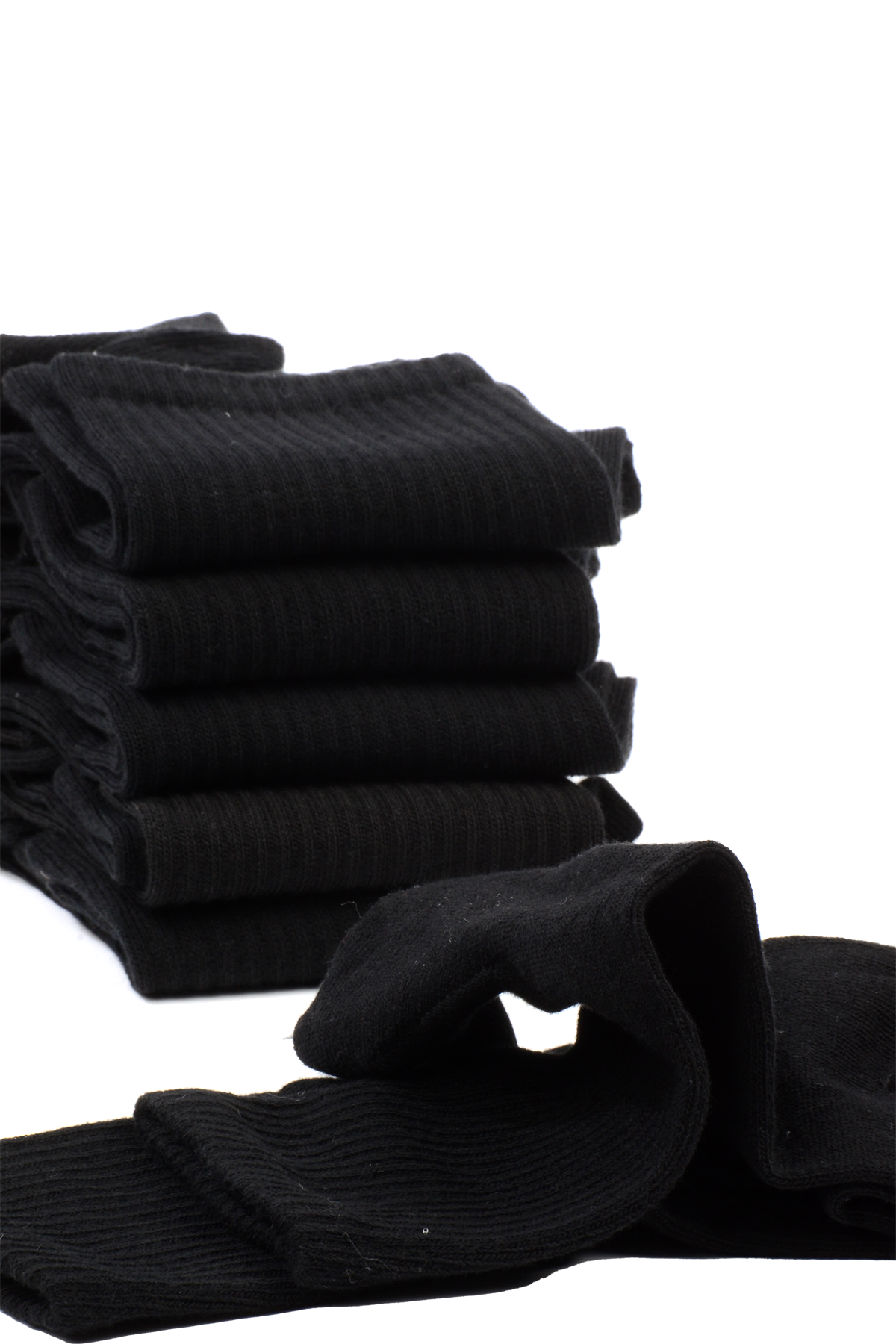 Çekmece 6'lı Unisex Kısa Konç Soket Siyah - 3