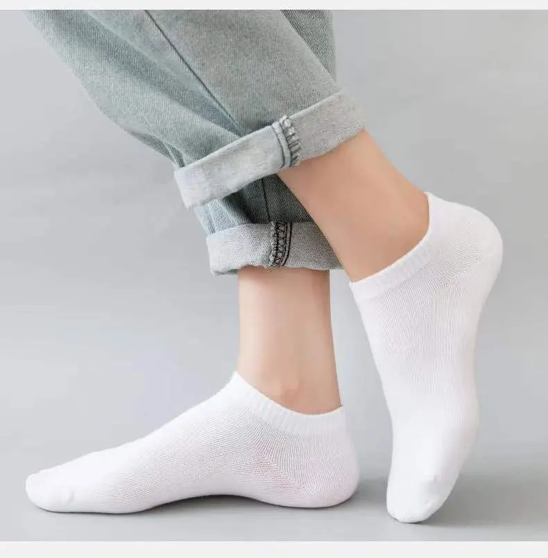 Çekmece 9′lu Unisex Patik Siyah-Gri-Beyaz - 5