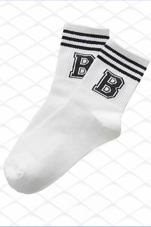 Çekmece Unisex 5&prime;li Harf Desenli Kolej Soket Harf Desenli - 2