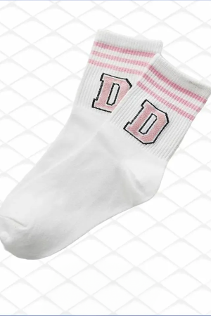 Çekmece Unisex 5&prime;li Harf Desenli Kolej Soket Harf Desenli - 4