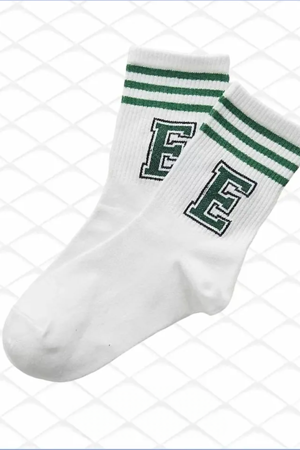 Çekmece Unisex 5&prime;li Harf Desenli Kolej Soket Harf Desenli - 6