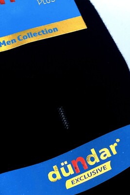 Dündar Plus 6'lı Exclusive Dikişsiz Cotton Çorap Siyah - 3