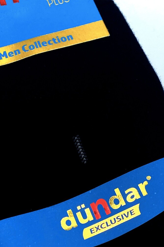 Dündar Plus 6'lı Exclusive Dikişsiz Cotton Çorap Siyah - 3