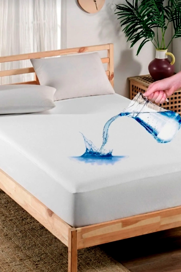 Çekmece Fitted Full Kenar Su Sıvı Geçirmez Yatak Koruyucu - Alez Çarşaf 180x200 - 2