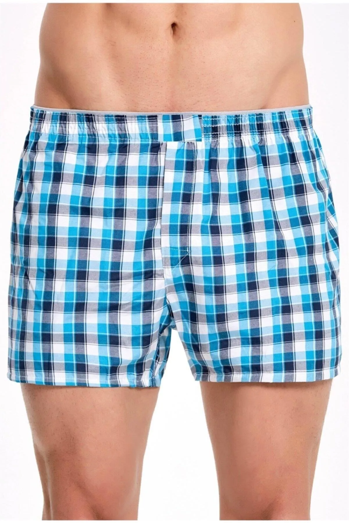 İlke Poplin Boxer 3'lü Çok Renkli