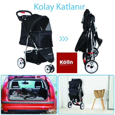 Kölln Katlanabilir Araba SİYAH - 7