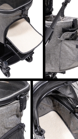 Kölln Premium Katlanabilir Araba GRİ - 4