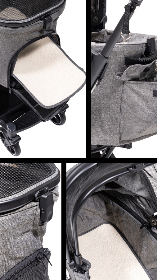 Kölln Premium Katlanabilir Araba GRİ - 4