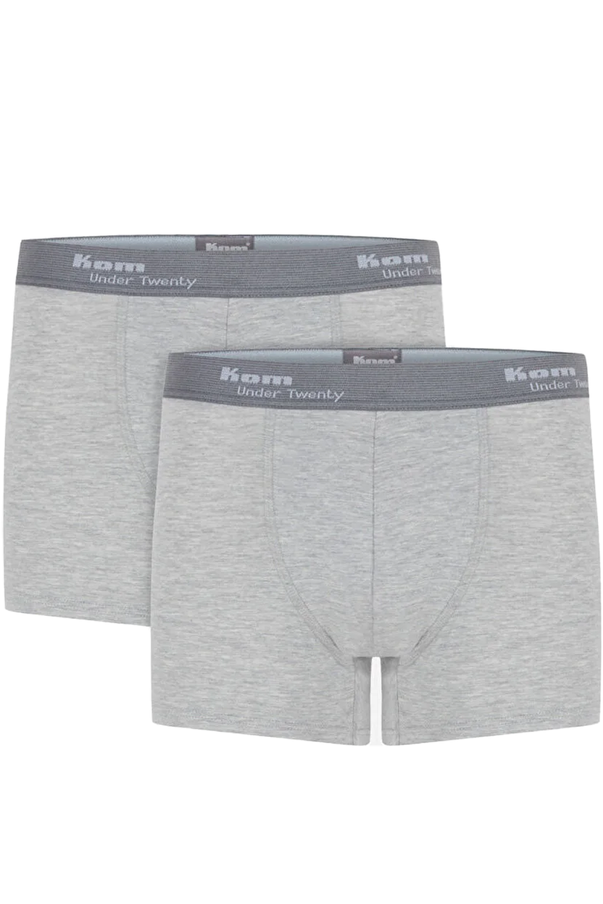 Kom Tight Pamuklu Erkek Boxer Gri - 3