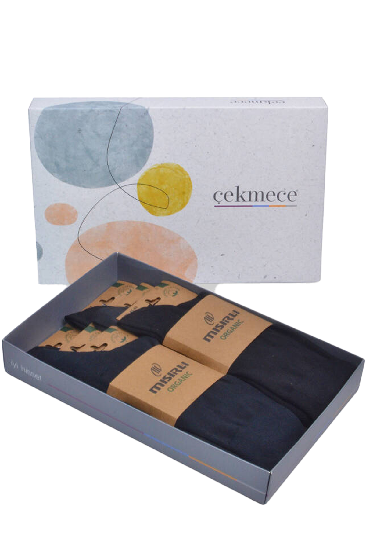 Mısırli 6'lı 1220  Organic Çorap Çok Renkli Çok Renkli