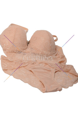 Nbb 4465 Strplez  Sütyen Külot Takım Somon - 4