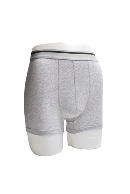 6'Lı Likralı Askeri Boxer Gri 