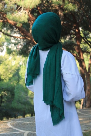 Shawl Secret Bambu Şal Zümrüt