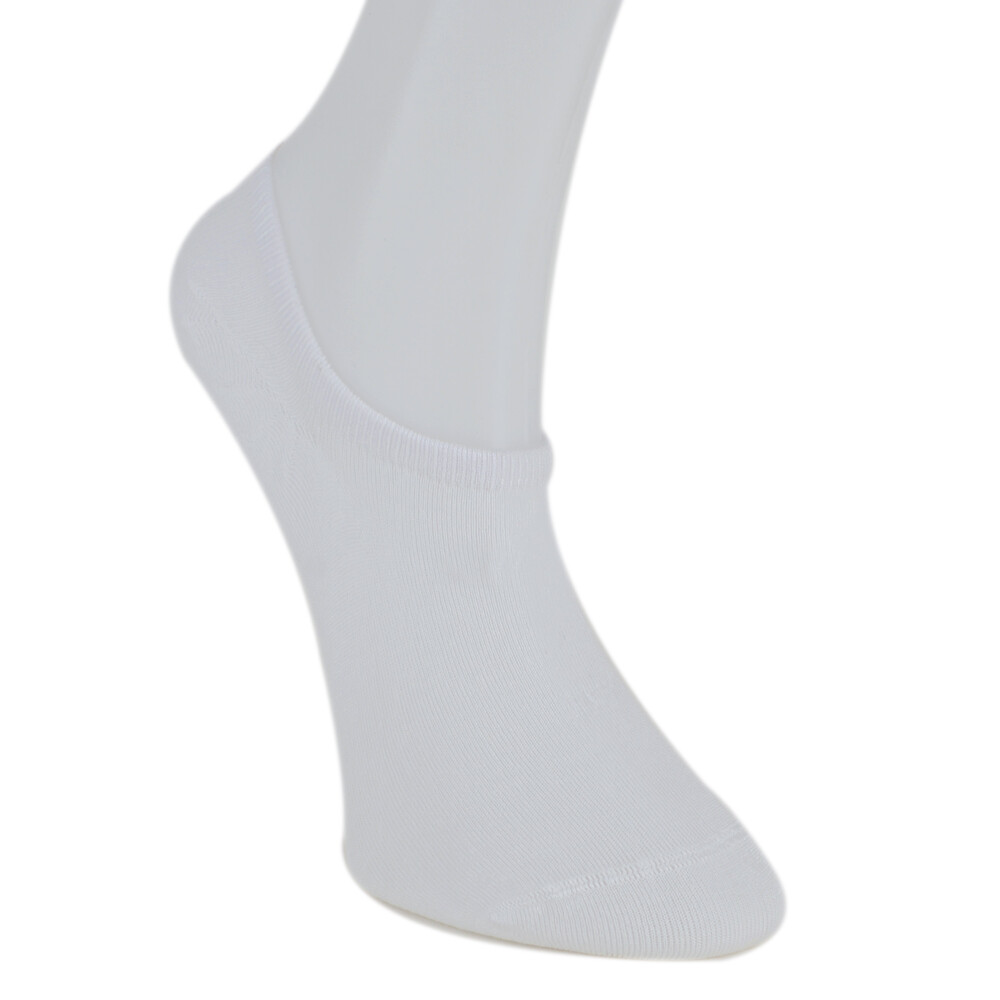 Solonine Premium 5'li Unisex Görünmez Renkli Çorap Siyah-Beyaz - 2
