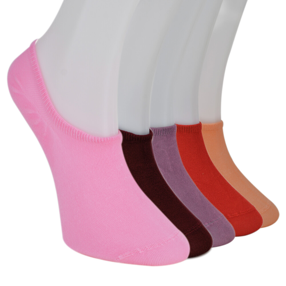 Solonine Premium 5'li Unisex Görünmez Renkli Çorap Sunset - 1