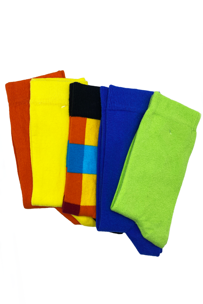 Solonine Premium 5'li Unisex Renkli Çorap Active - 2