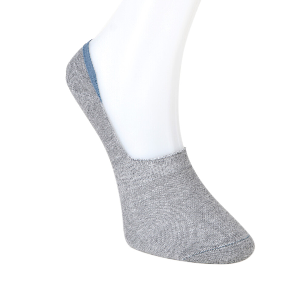 Solonine Premium 6'lı Unisex Görünmez Kaymaz Bambu Babet Çorap Siyah-Beyaz-Gri - 2